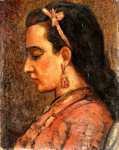 Портрет женщины с сережкой